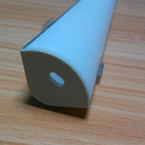 Free Shipping 2.5M/PCS 100M/LOT Corner wall using Frosted/clear PC cover Suspended LED Aluminium Profile for led strip light