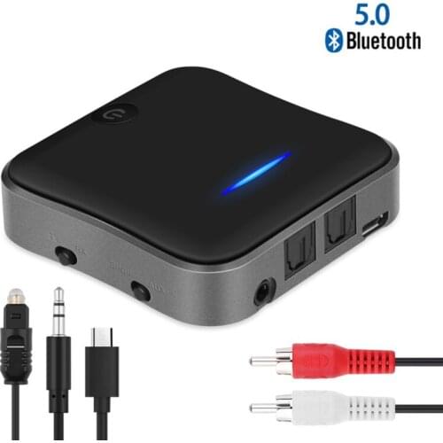 Bluetooth 5.0 Transmitter Receiver CSR8675 Audio Music Wireless USB Adapter 3.5mm 3.5 AUX Jack/SPDIF TOSLINK /RCA for TV PC