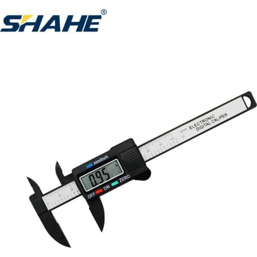 100 mm Digital Plastic Vernier Caliper LCD Digital Electronic Carbon Fiber Vernier Caliper Digital Caliper Ruler