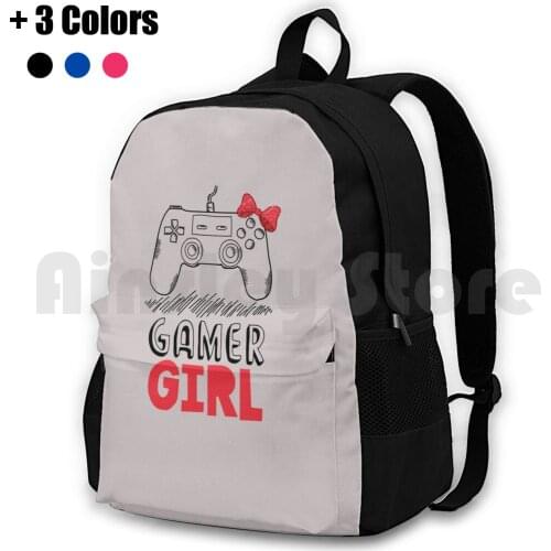 Gamer Girl Art For Kids Cute Controller Graphic Design-Gaming T-Shirt-Gift For Her-Gamer Girl Outdoor Hiking Backpack Riding