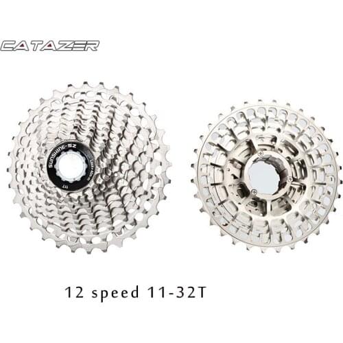 Road Bike Freewheel 11-32/34T Bicycle Flywheel Steel 12S Speed Cassette Freewheel for Shimano SRAM