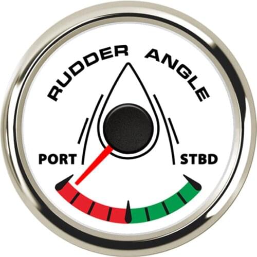 8 Color Backlight Rudder Angle Indicator Gauge Meter 0-190ohm With Mating Sensor 52mm Marine Angle Meter 12V/24V