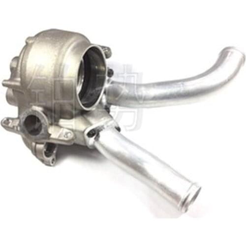 Car Thermostat housing assembly 2010-Por sch ePa nam era Cay enne 4.8T 4.8L 3.6L Thermostat base Water pump housing