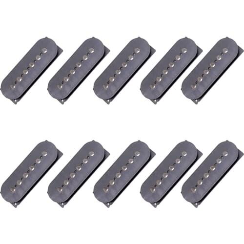 10Pcs Black Plastic Humbucker Pickup Covers Lid Shell Top for 5 String Bass Guitar