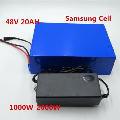 48V 2000W Lithium Battery 48V 20AH Li-ion Battery Pack 48V 20Ah Electric Bike Battery with 50A BMS +3A Fast Charger