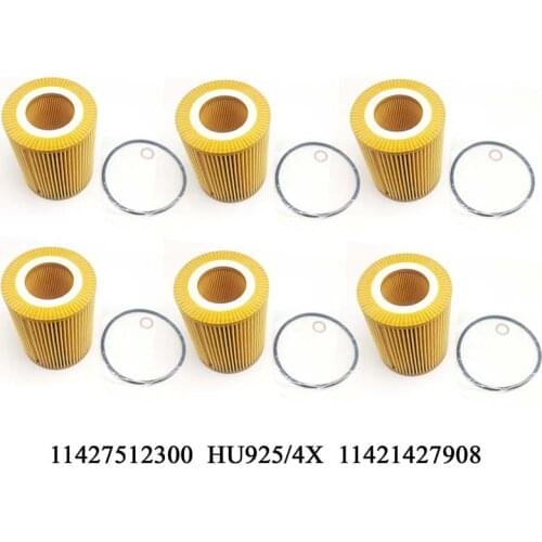 Yubao 6Sets of Oil Filter for E36 E39 E46 E53 E60 E83 E85 Z3 323i 325i 328i 525i X5 Z4 11427512300 HU925/4X 11421427908