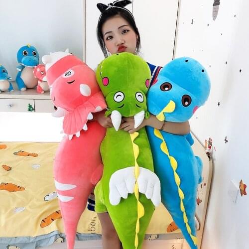 Lovely Giant Animal Soft Tyrannosaurus Cartoon Dinosaur Triceratops Doll Toy Animal Stuffed Pillow Kids