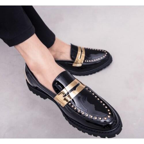 Men Leather Shoes Fashion Casual Loafers Men Comfortable Man Leather Working Business Footwear Slip-On Dressing Shoes