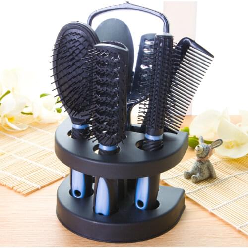 5-piece set of household hairdressing comb with shelf mirror flat comb styling comb massage comb health comb suitable for gifts