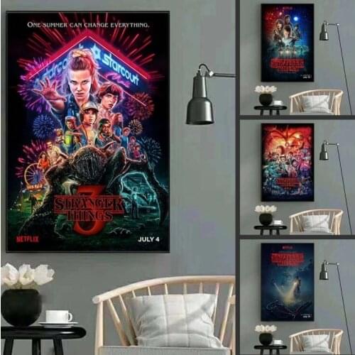 Stranger Things Poster TV Wall Posters Prints Canvas Painting Art Pictures for Home Wall Bedroom Decoration NO FRAME