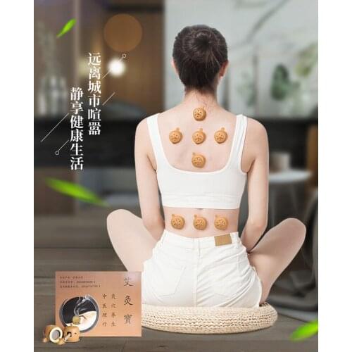 New 8pcs acupuncture massage moxa box with 100pcs moxa sticks and body/foot moxibustion massage paste
