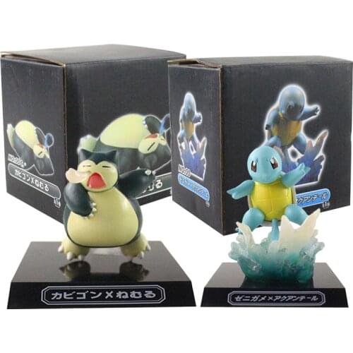 Pokemon Squirtle Snorlax PVC Figure Collectible Model Toy