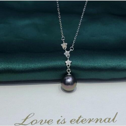 Popular S925 Sterling Silver Necklace Findings Jewelry Base Settings Mountings Parts for Akoya Edison Pearls, Coral, Jade