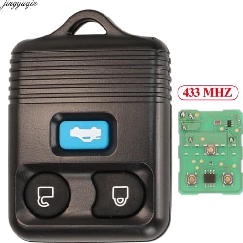 Jingyuqin 10pcs Remote Control Car Key 433MHZ For Ford Transit MK6/Connect 2000 2001 2002 2003 2004 2005 2006 3 Buttons Fob