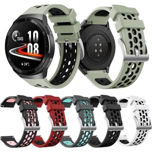 22mm Bracelet Replacement Band Pемешок Silicone Watch Band for Huawei Watch GT 2e Strap Correa Wristband