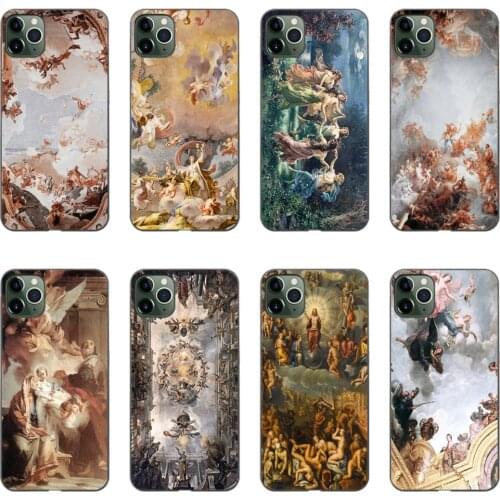 Renaissance Phone Case Humanism Art Cover Sotf Tpu Black For Iphone 12 Mini 11pro Max Se2020 6 6s 7 8 Plus 5s 5 X XS XR Xsmax