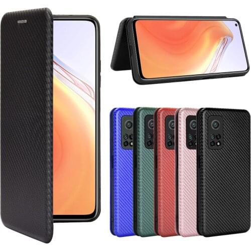Luxury Carbon Fiber Flip Case for Xiaomi Poco M3 Pocphone M 3 X3 NFC F2 Pro Redmi Note 9S 8T 8 Pro 9A 9C Protection Cover