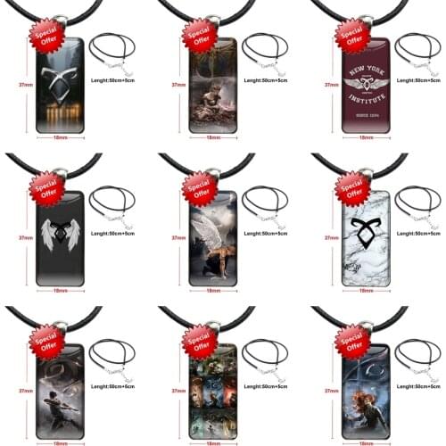 Shadowhunters For Girls Handmade Gift Glass Pendant Galaxy Pendant Necklace Women Steel Plated Necklaces Jewelry New