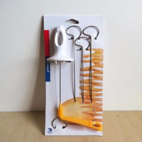 1PC Potato Spiral Cutter Slicer Stainless Steel Plastic Fried Potatoes Kitchen Tools Carrots Cucumber Rotate Shredder