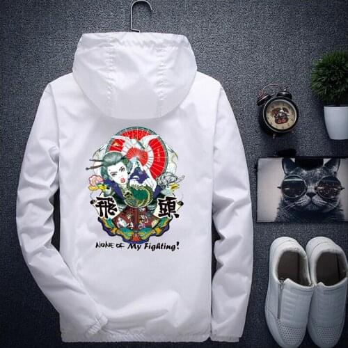 Windbreaker Jacket Men Spring Summer Casual Sports Hip Hop Streetwear Patchwork Splice Fashion Unisex Hooded Zipper Brand Jacket