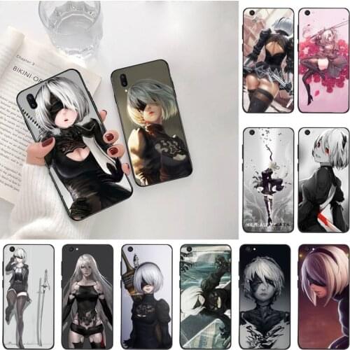 YJZFDYRM yorha no. 2 type b 2B NieR Automata Soft Phone Case Capa For Vivo Y91c Y17 Y51 Y67 Y55 Y7s Y81S Y19 V17 vivos5