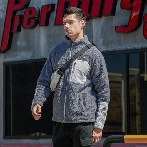 Ymwmhu New Autumn Fleece Jackets for Men Long Sleeve Mandarin Collar Winter Hoodies Women Thick Man Coat Fashion Coats Euro Size