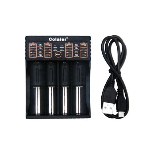 Colaier C40 Charger 1.2V 3.7V AA /AAA 18650 18350 26650 10440 14500 16340 battery smart charger