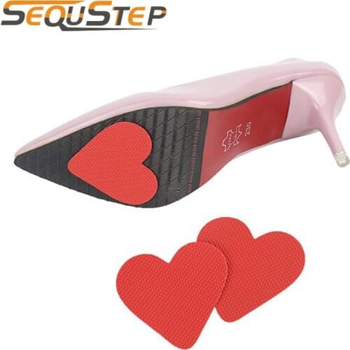 Woman High Heel Anti Slip Sole Skid Resistance Forefoot Pad Slide-Proof Shoes Pad Walking Safety Self Adhensive Heartshaped Gift
