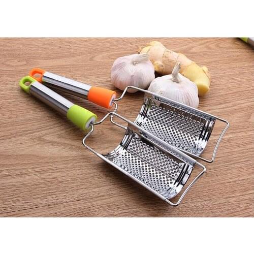 1PC Stainless Steel Garlic Cutter Garlic Press Cutter Squeeze Garlic Crusher Press Chopper Slicer With Safe ABS handle KX 255