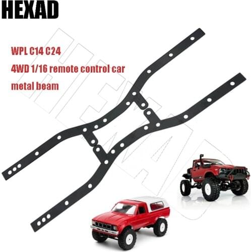 2 Pieces Of WPL C14 C24 4WD Metal Frame Crawler Truck Parts 1/16 Remote Control Car Metal Chassis Beam