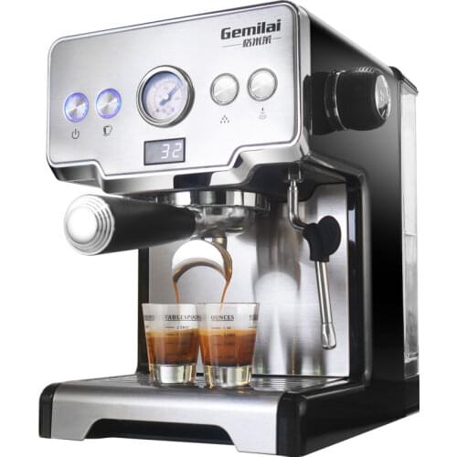 2020 New 15 Bar Italian Semi-automatic Coffee Maker Cappuccino Milk Bubble Maker Americano Espresso Coffee Machine for Home