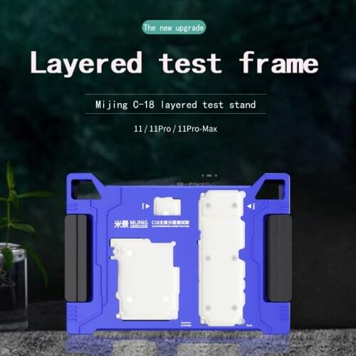 3 in 1MIJING C18 for iPhone 11 PRO PROMax Main Board Function Testing Fixture Logic Board Upper And Lower Middle Layered Tester
