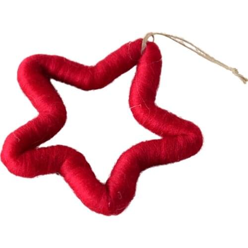 4pc Christmas tree decorations Decor Pendant Snowflake Banner Hanging Ornaments Xmas tree Stare New Year Festival Mixed co