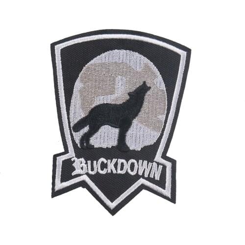 5PCS Wolf Badges Patches Punk Clothes Applique Animal Embroidered Patches for Clothing Iron on Patches DIY Apparel Accessories