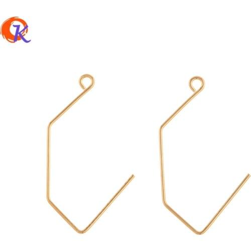 Cordial Design 100Pcs 17*32MM Jewelry Accessories/Hand Made/DIY/Genuine Gold Plating/Jewelry Findings Component/Earring Hooks