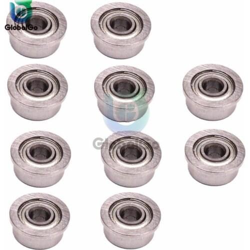New 10pcs/Lot F693ZZ 3x8x4mm Flange Bearing Deep Groove Ball Bearing Mini Ball Bearing
