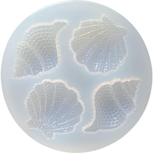 1PC DIY Lovely Shell Multi-faceted Conch Epoxy Silicone Abrasive Crafts Decoration Mold Cake Chocolate Kitchen Baking Mold