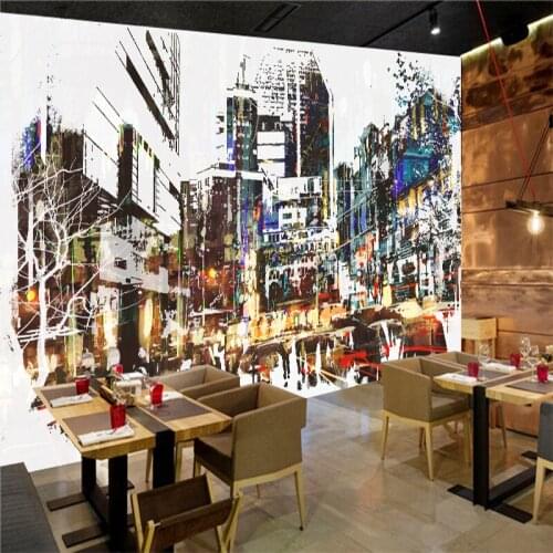 Photo Wallpaper Beauty City Scene Wallpaper European Style Personalized Building Bar TV Sofa Office Wallpaper Mural