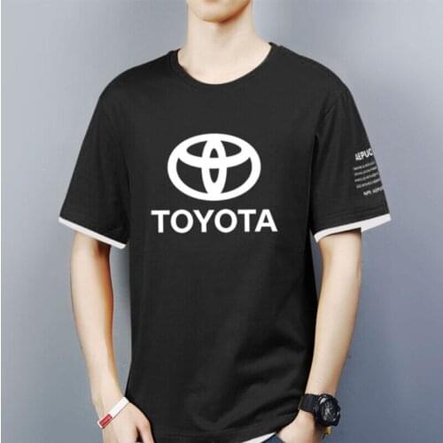 NEW Mens Short Sleeve race TOYOTA motorcycle T-shirt Summer casual male solid colour Fashion HipHop Harajuku Men Clothe