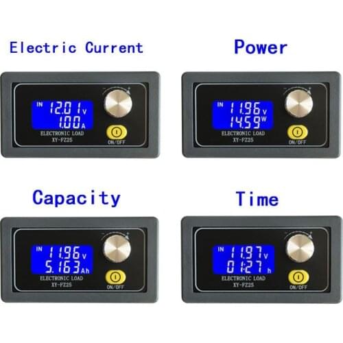 FZ35 5A 35W Capacity Tester Discharge Capacity Meter Voltage Current Power Tester Adjust Constant Current Electronic Load