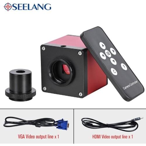 HD electronic digital Camera CCD Remote control HDMI VGA interface for stereo biological microscope OSL-809