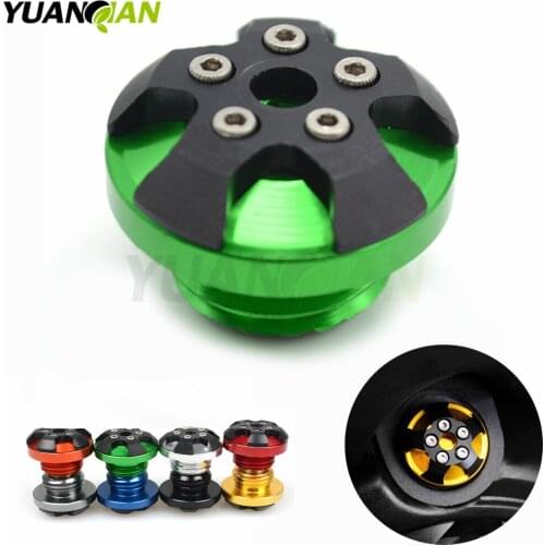 Motorcycle CNC magnetic engine oil filler cap Moto Bike Engine Oil Cap For Kawasaki Ninja ZX-6R Ninja ZX-10R SE ER-6f ABS ER-6f