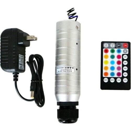 Mini Remote controlled DC12V 6W RGB LED Fiber Optical Star DIY Ceiling Light source engine Lighting machine Device Multicolor