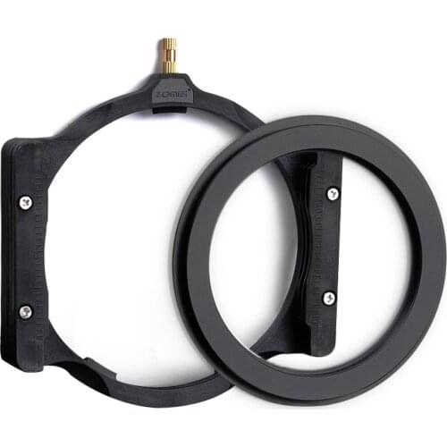 ZOMEI Multifunctional filter holder and 67/72/77/82/86mm adapter ring can used with round filter for Cokin Z Lee 100mm filter