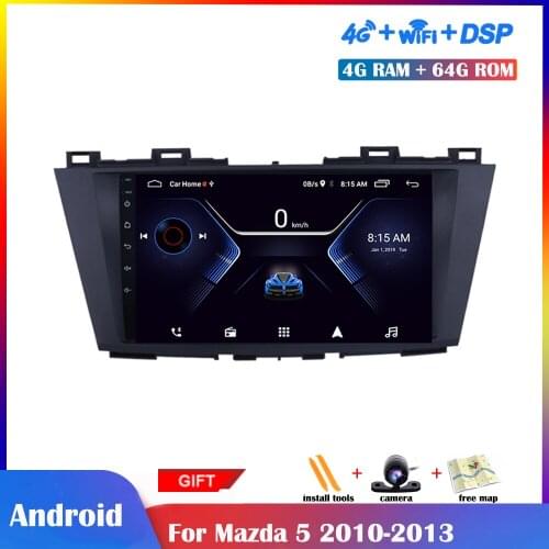 9 Inch IPS Screen Android Multimedia Player For Mazda 5 2010 2011 2012 2013 Car Radio Stereo GPS Navigation Bluetooth-compatible