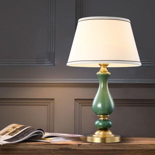 American Style Table Lamp Vintage Home Decor Desk Lamp E27 European Table Lamps for Bedroom Bedside Living Room Night Lights