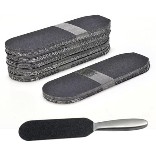 60pcs/pack Self-adhesive sandpaper Foot Grit File Sanding Cloth Pedicure Feet Care Replacement for Foot Rasp