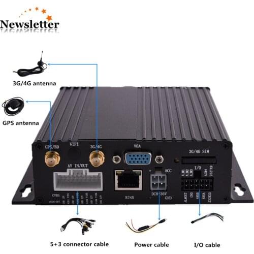 Manufacturer 4G mobile DVR Bus Truck Car Auto video surveillance 4 channel MDVR 4G GPS