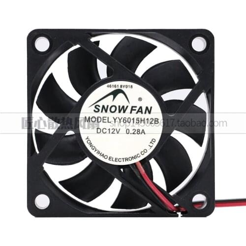 New original TRT 6015H12B 12V 0.35A 6CM 6015 3 lines of large air volume cooling fan