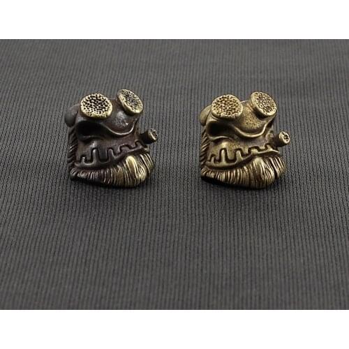 Vintage Knife Beads Pendant Brass DIY Umbrella Cord Paracord Car Key Pendant Accessories